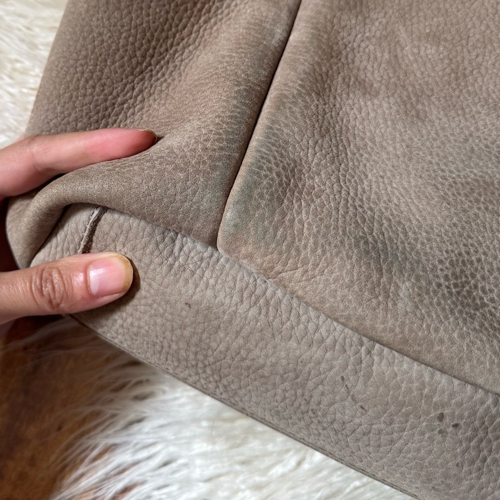 Hammitt Gray/ Taupe Leather Shoulder Bag - Picture 7 of 12